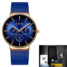 Load image into Gallery viewer, LIGE 2020 New Fashion Mens Watches with Stainless Steel - Gredwis Edition - wisch watch