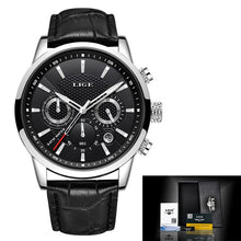 Load image into Gallery viewer, LIGE 2020 New Fashion Mens Watches with Stainless Steel - White Win Edition - wisch watch