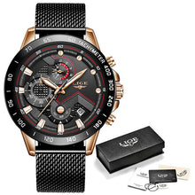Load image into Gallery viewer, LIGE 2020 New Fashion Mens Watches with Stainless Steel - Caven's Edition - wisch watch