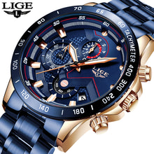 Load image into Gallery viewer, LIGE 2020 New Fashion Mens Watches with Stainless Steel - Elvin Edition - wisch watch