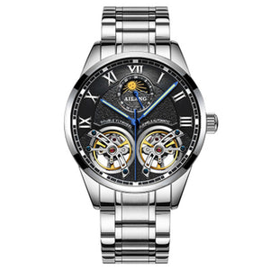 LIGE 2020 New Fashion Mens Watches with Stainless Steel - Two Win Edition (bussines collection) - wisch watch