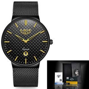 LIGE 2020 New Fashion Mens Watches with Stainless Steel - Golfit Edition - wisch watch