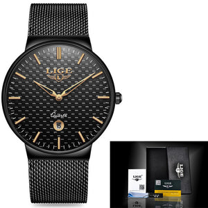 LIGE 2020 New Fashion Mens Watches with Stainless Steel - Golfit Edition - wisch watch