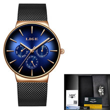 Load image into Gallery viewer, LIGE 2020 New Fashion Mens Watches with Stainless Steel - Gredwis Edition - wisch watch
